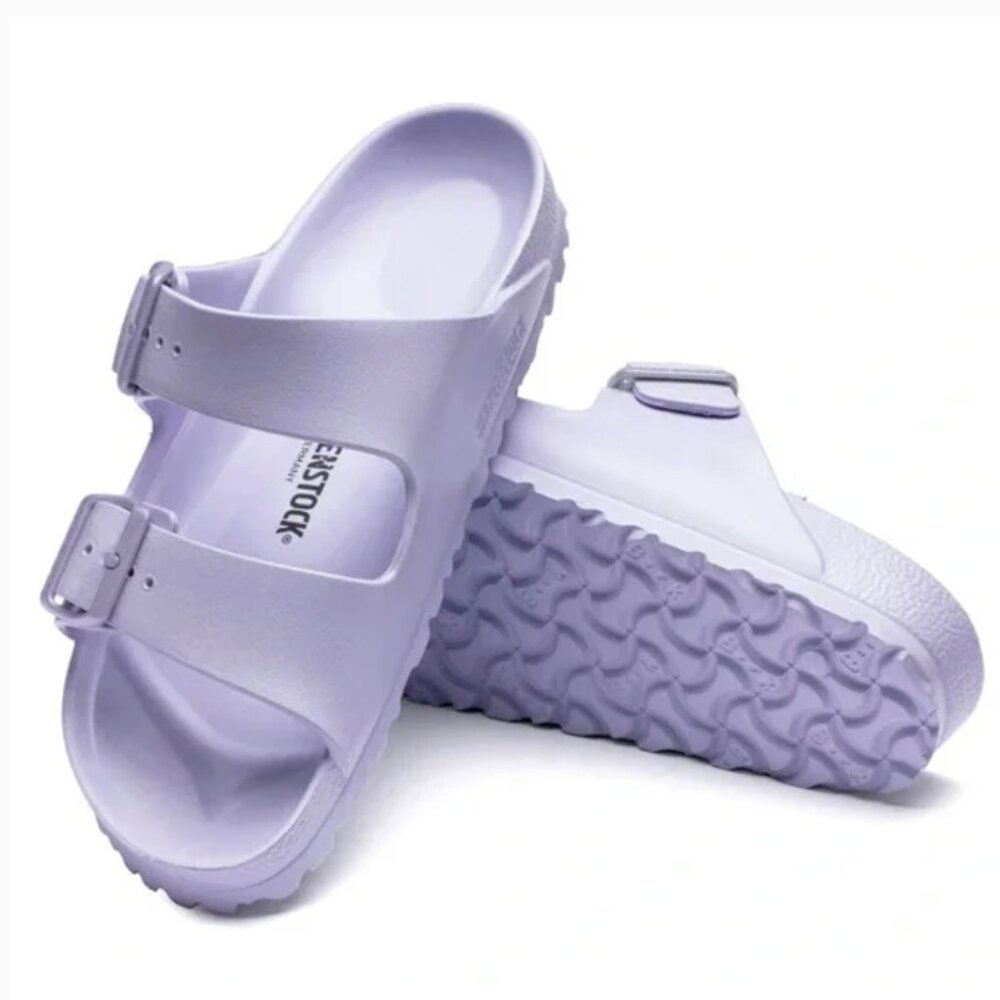Birkenstock Arizona Eva Purple Fog Sandals Lavender